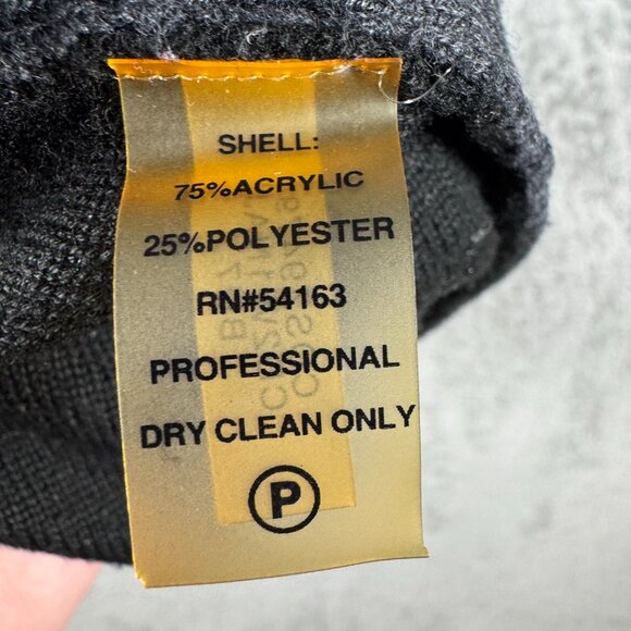 Calvin Klein Women’s XL Colorblock Knit Sweater Dress Gray Black Blue Pink - Picture 5 of 10